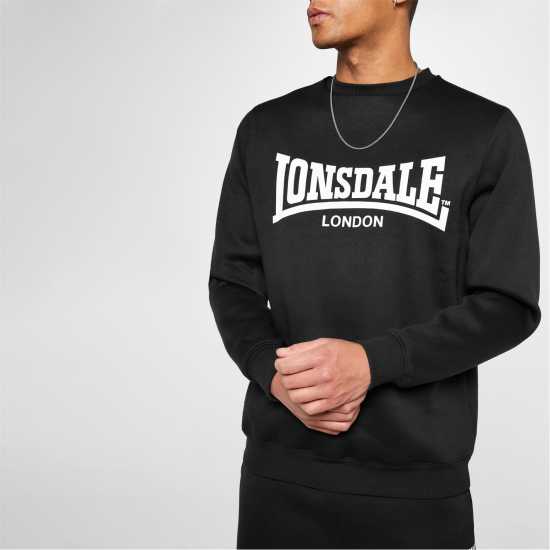 Мъжки горнища на анцуг Lonsdale Мъжки Пуловер Обло Деколте Essential Crew Sweater Mens Lonsdale Мъжки Пуловер Обло Деколте Essential Crew Sweater Mens Мъжки горнища на анцуг