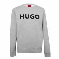 Hugo Dem Crew Swt Sn00 Grey Мъжко облекло за едри хора
