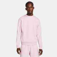 Мъжки Пуловер Обло Деколте Nike Nsw Club Crew Sweater Mens Pink Foam/White Мъжко облекло за едри хора