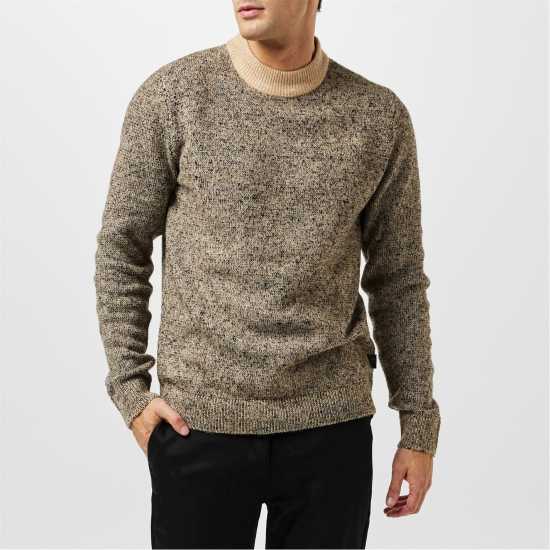 Плетен Пуловер Jack And Jones Space Crew Neck Knitted Jumper Mens Пейот Мъжки пуловери и жилетки