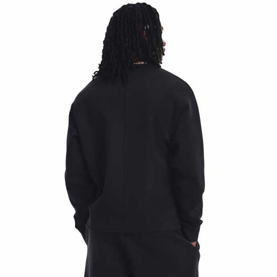 Under Armour Sum Knit Crew 99 Black Мъжко облекло за едри хора