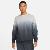Nike Мъжки Пуловер Club+ Tie Ombre Dye Sweater Mens Dk Gry/ Lt Gry Мъжко облекло за едри хора