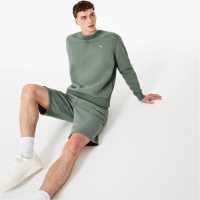 Спортна Блуза Jack Wills Belvue Pheasant Logo Crew Sweatshirt dusky green Мъжко облекло за едри хора