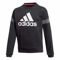Sale Adidas Boys Branded Crew Pullover Sweatshirt  Детски горнища и пуловери
