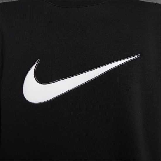Nike Fleece Crewneck Jumper BLACK/IRON GREY Мъжко облекло за едри хора