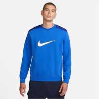 Nike Fleece Crewneck Jumper Royal Blue Мъжко облекло за едри хора