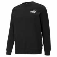 Puma Мъжка Блуза Обло Деколте Essential Crew Sweatshirt Mens Puma Black Мъжко облекло за едри хора