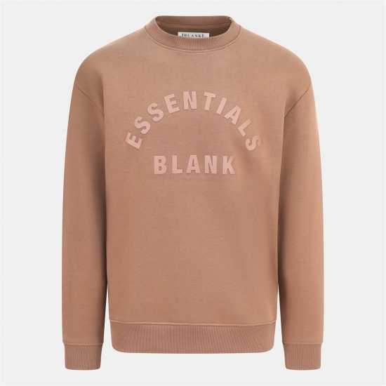 Blank Essentials Essentials Arch Sweatshirt Mocha Мъжки горнища на анцуг