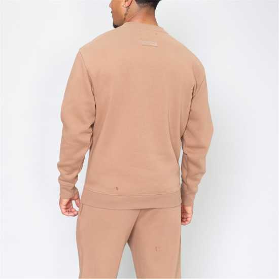 Blank Essentials Essentials Arch Sweatshirt Mocha Мъжки горнища на анцуг