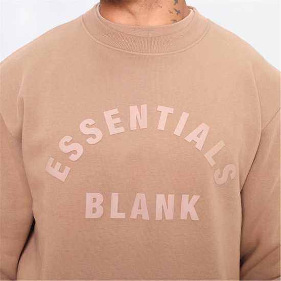 Blank Essentials Essentials Arch Sweatshirt Mocha Мъжки горнища на анцуг