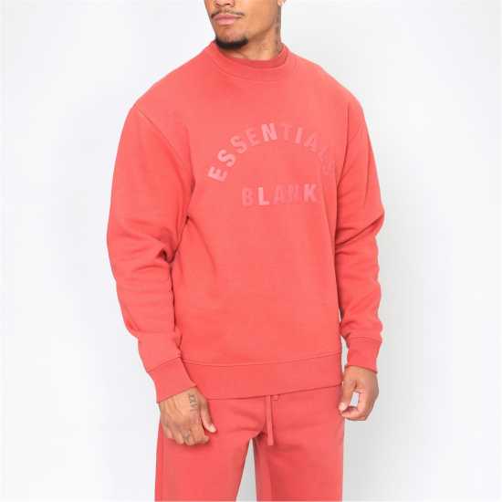 Blank Essentials Essentials Arch Sweatshirt Spice Red Мъжки горнища на анцуг