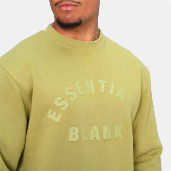 Blank Essentials Essentials Arch Sweatshirt Olive Khaki Мъжки горнища на анцуг