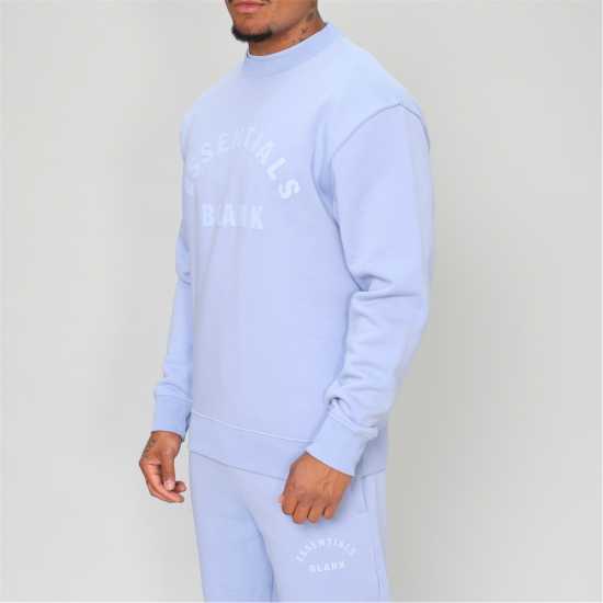 Мъжки горнища на анцуг Blank Essentials Essentials Arch Sweatshirt Fairview Blue Blank Essentials Essentials Arch Sweatshirt Fairview Blue Мъжки горнища на анцуг