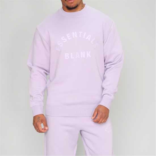 Blank Essentials Essentials Arch Sweatshirt violet Мъжки горнища на анцуг