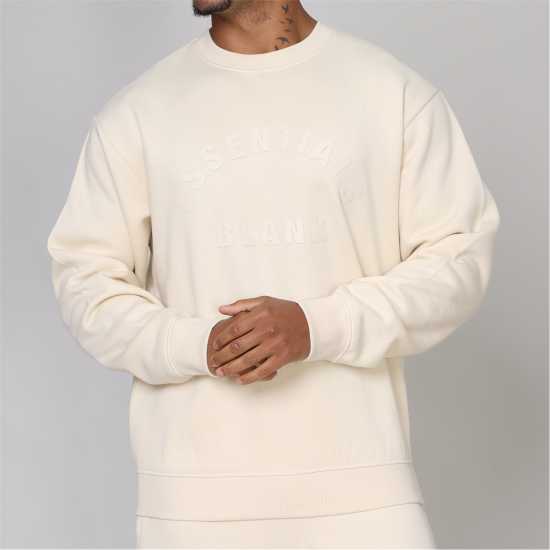 Мъжки горнища на анцуг Blank Essentials Essentials Arch Sweatshirt Summer Sand Blank Essentials Essentials Arch Sweatshirt Summer Sand Мъжки горнища на анцуг