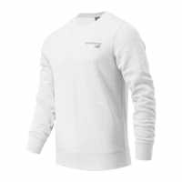 New Balance Nb Crew Pigment Sweatshirt Grey Мъжко облекло за едри хора