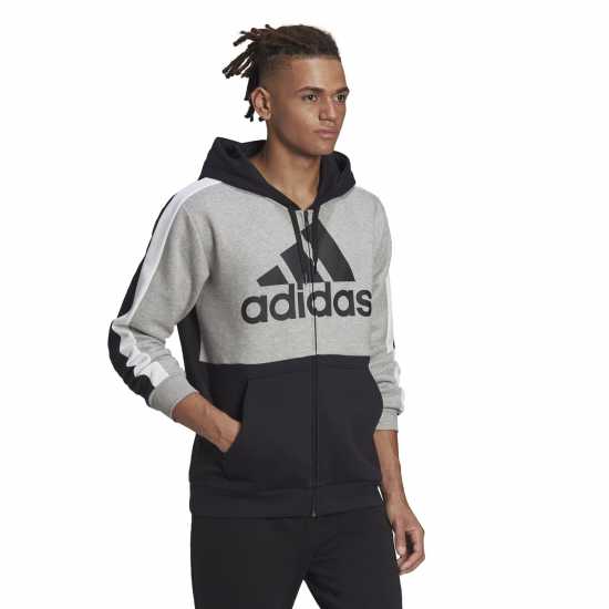 Adidas Colorblock Fleece Full-Zip Hoodie Mens  - Мъжки суитчъри и блузи с качулки
