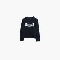 Lonsdale Essential Logo Crewneck Black Детски горнища и пуловери