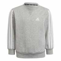 Adidas Блуза Невръстни Деца Crew Sweatshirt Infants Grey/White Детски горнища и пуловери