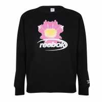 Reebok Мъжки Пуловер Обло Деколте Graphic Logo Crew Sweater Mens  Мъжко облекло за едри хора