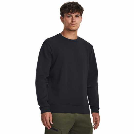 Under Armour Мъжка Блуза Полар Unstoppable Fleece Sweatshirt Mens Black Under Armour Мъжка Блуза Полар Unstoppable Fleece Sweatshirt Mens Black