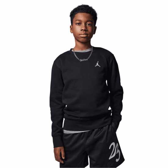 Детски горнища и пуловери Air Jordan Fleece Crew Sweatshirt Juniors Air Jordan Fleece Crew Sweatshirt Juniors Детски горнища и пуловери