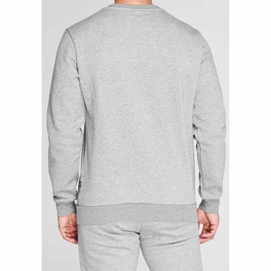 Puma Мъжки Пуловер Обло Деколте No1 Crew Sweater Mens Сиво Мъжки горнища на анцуг