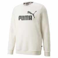Puma Мъжки Пуловер Обло Деколте No1 Crew Sweater Mens Ivory Glow Мъжко облекло за едри хора