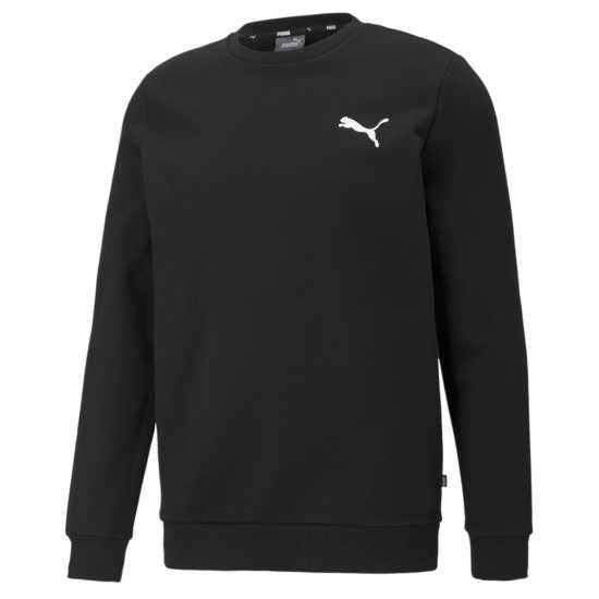 Puma Мъжки Пуловер Обло Деколте No1 Crew Sweater Mens Black S/Logo Мъжко облекло за едри хора