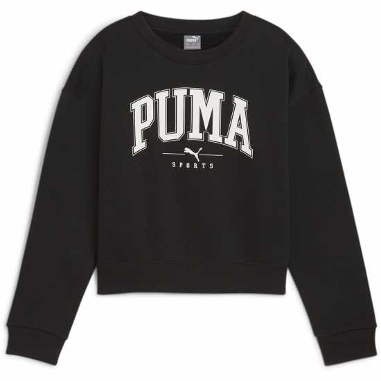 Puma Kids' Squad Crew Sweatshirt Черно Пума Puma Kids' Squad Crew Sweatshirt Черно Пума