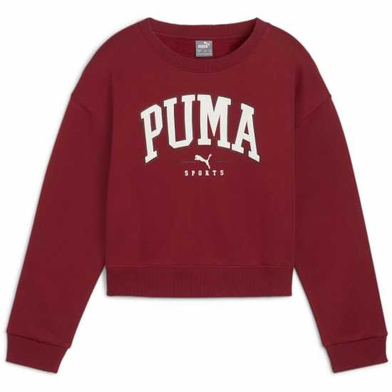 Puma Kids' Squad Crew Sweatshirt Интензивно червен Puma Kids' Squad Crew Sweatshirt Интензивно червен