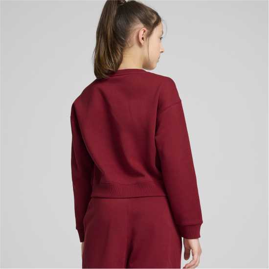 Puma Kids' Squad Crew Sweatshirt Интензивно червен Puma Kids' Squad Crew Sweatshirt Интензивно червен