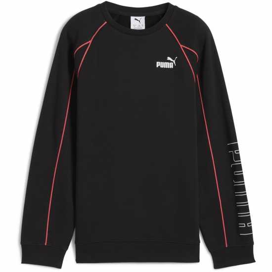 Puma Kids' Sport Crew Sweatshirt Черно Пума 