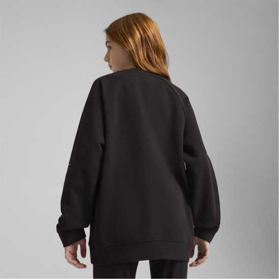 Puma Kids' Sport Crew Sweatshirt Черно Пума 