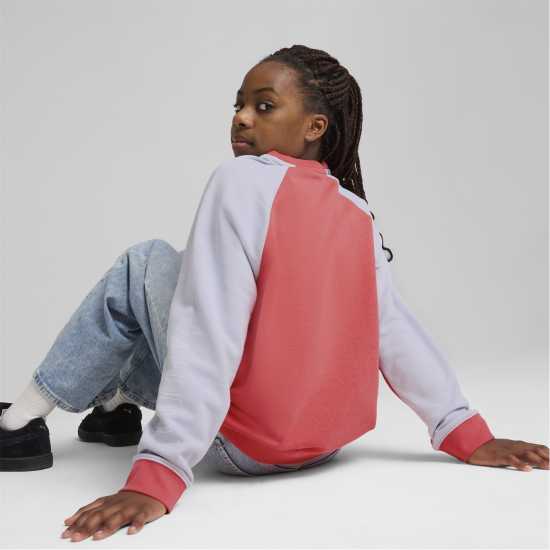 Puma Kids' Sport Crew Sweatshirt Праскова 
