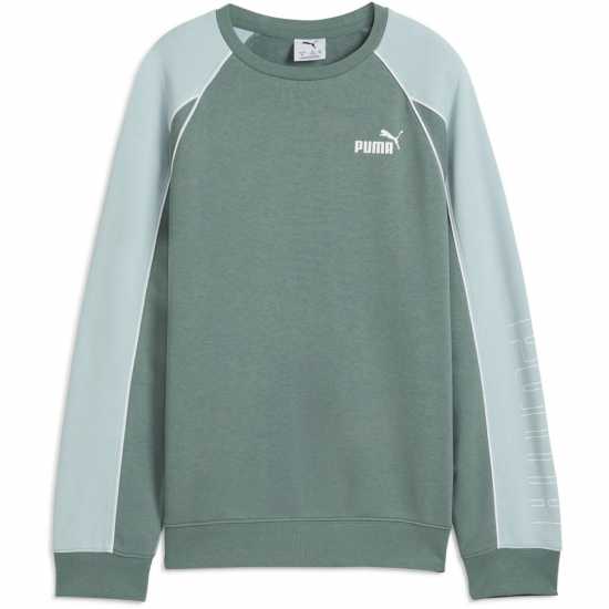 Puma Kids' Sport Crew Sweatshirt Зелена Луна 