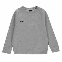 Nike Club 19 Crew Fleece Sweater Heather/Black Детски горнища и пуловери