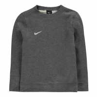 Nike Club 19 Crew Fleece Sweater Heather/White Детски горнища и пуловери