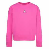 Girls' Essential Crew Jumper Pinksicle Детски горнища и пуловери