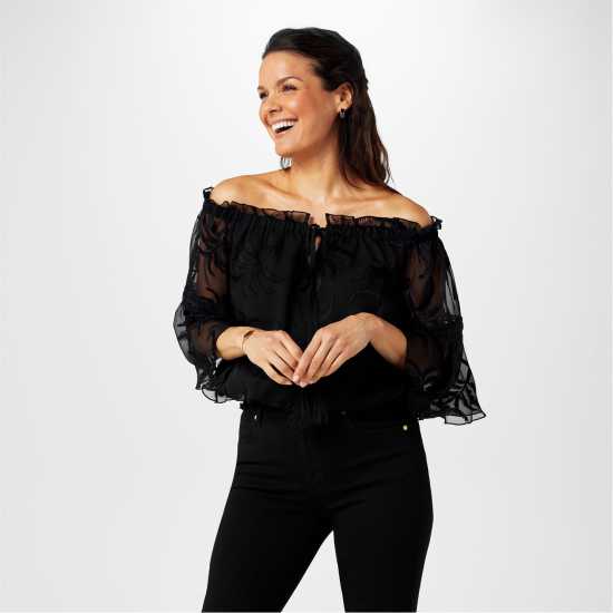 Biba Дамски Топ Bardot Top  Дамски ризи и тениски