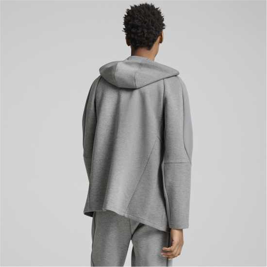 Мъжки полар Puma Full-Zip Hoodie Dk Сива Хизър Puma Full-Zip Hoodie Dk Сива Хизър Мъжки полар