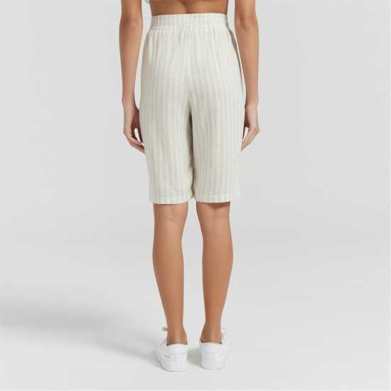 Дамски къси панталони Be You Linen Shorts Камъчен полиран Be You Linen Shorts Камъчен полиран Дамски къси панталони