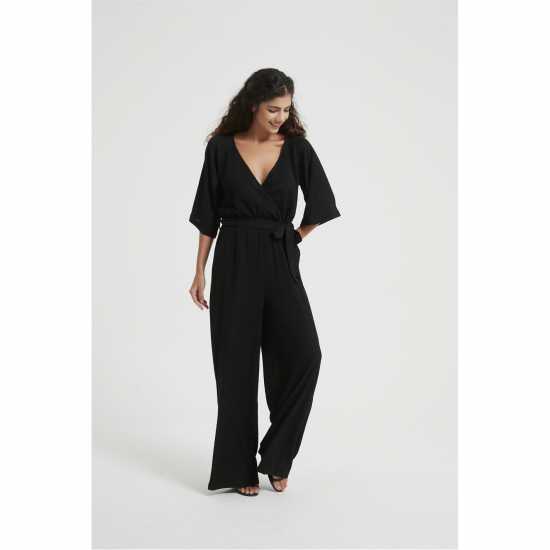 Дамски поли и рокли Be You Crinkle Jumpsuit Черно Be You Crinkle Jumpsuit Черно Дамски поли и рокли