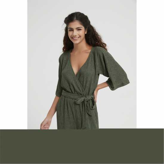 Дамски поли и рокли Be You Crinkle Jumpsuit Хаки Be You Crinkle Jumpsuit Хаки Дамски поли и рокли