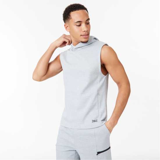 Everlast Elevate Sleeveless Hoodie Сив марл Мъжки суитчъри и блузи с качулки