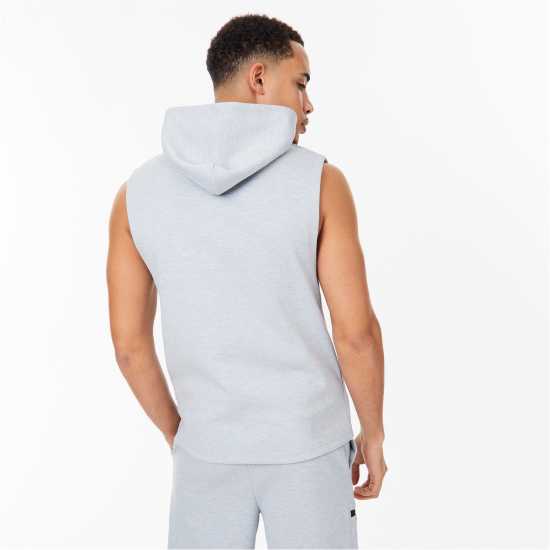 Everlast Elevate Sleeveless Hoodie Сив марл Мъжки суитчъри и блузи с качулки