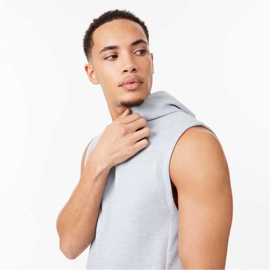 Everlast Elevate Sleeveless Hoodie Сив марл Мъжки суитчъри и блузи с качулки