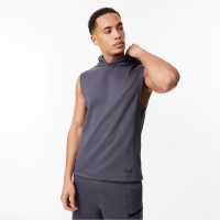 Everlast Elevate Sleeveless Hoodie Акула Сиво Мъжки суитчъри и блузи с качулки