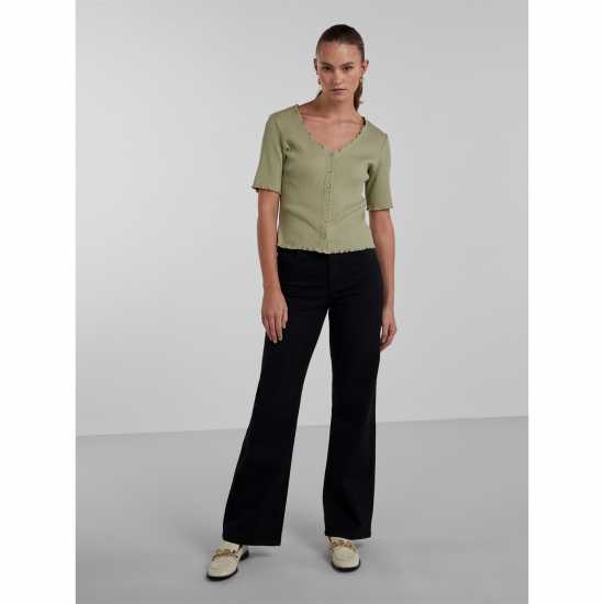 Дамски ризи и тениски Pieces Short Sleeve Blouse Pieces Short Sleeve Blouse Дамски ризи и тениски