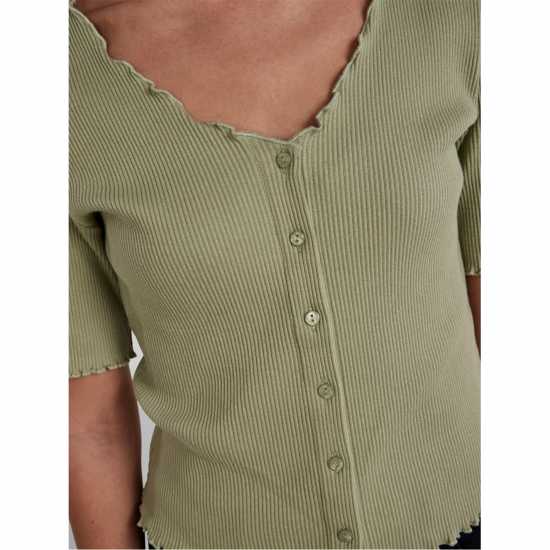 Дамски ризи и тениски Pieces Short Sleeve Blouse Pieces Short Sleeve Blouse Дамски ризи и тениски